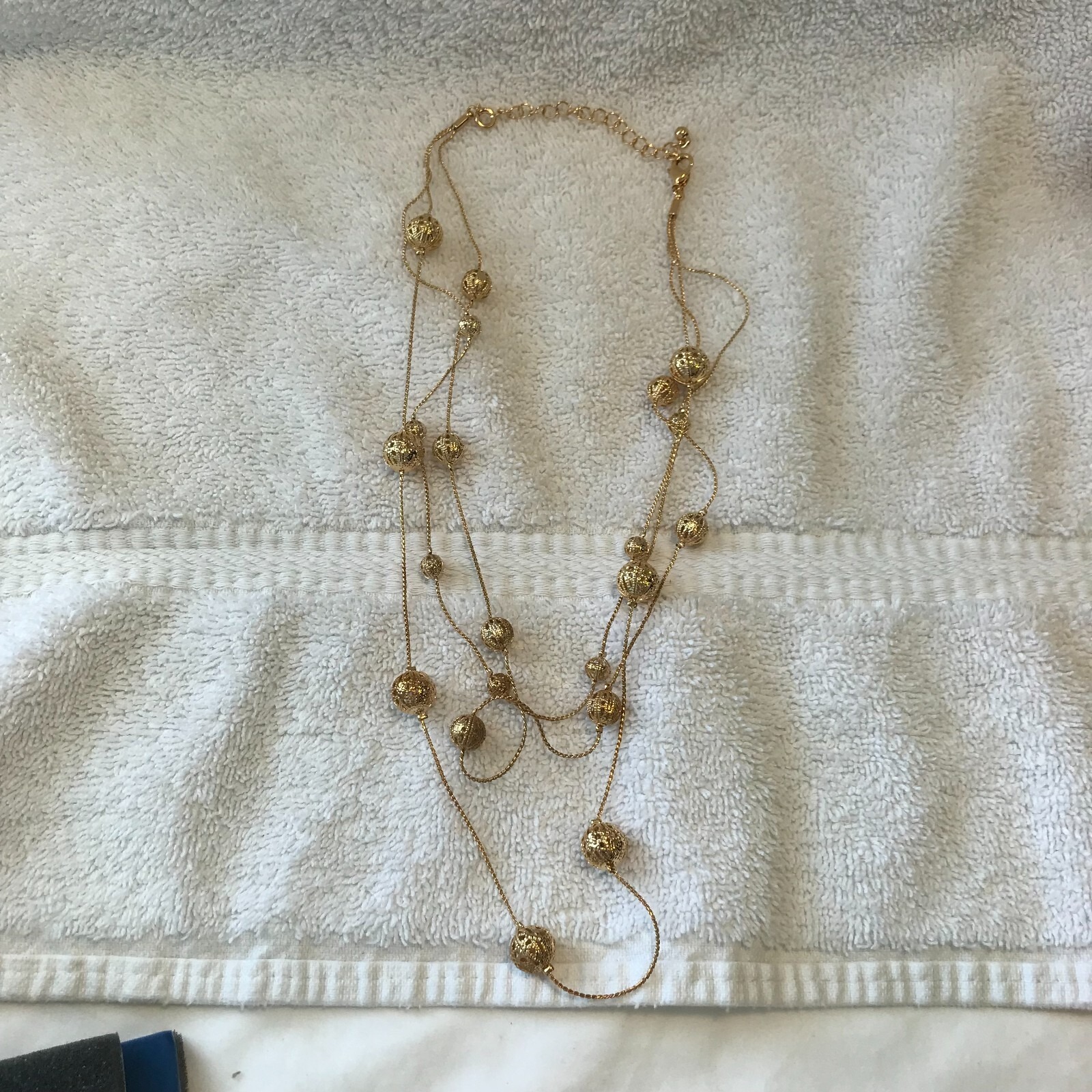 Avon 2006 Multistrand Necklace With Filigree Bead Accents